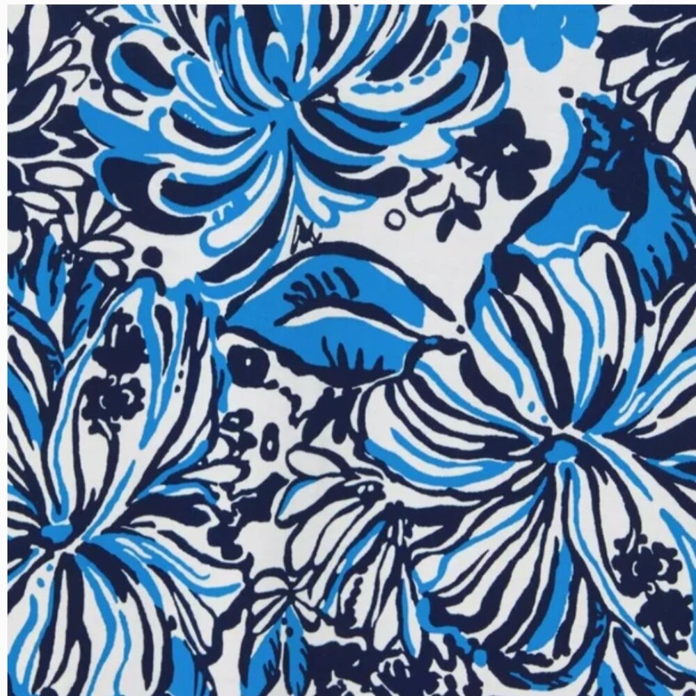 Lilly Pulitzer Etta Maxi Dress Low Tide Navy Pandarama Size M - Picture 6 of 11